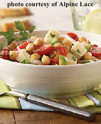 provolone garbanzo salad provolone garbanzo salad